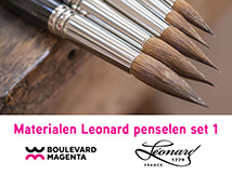 Boulevard Magenta Materialen Leonard penselen set 1